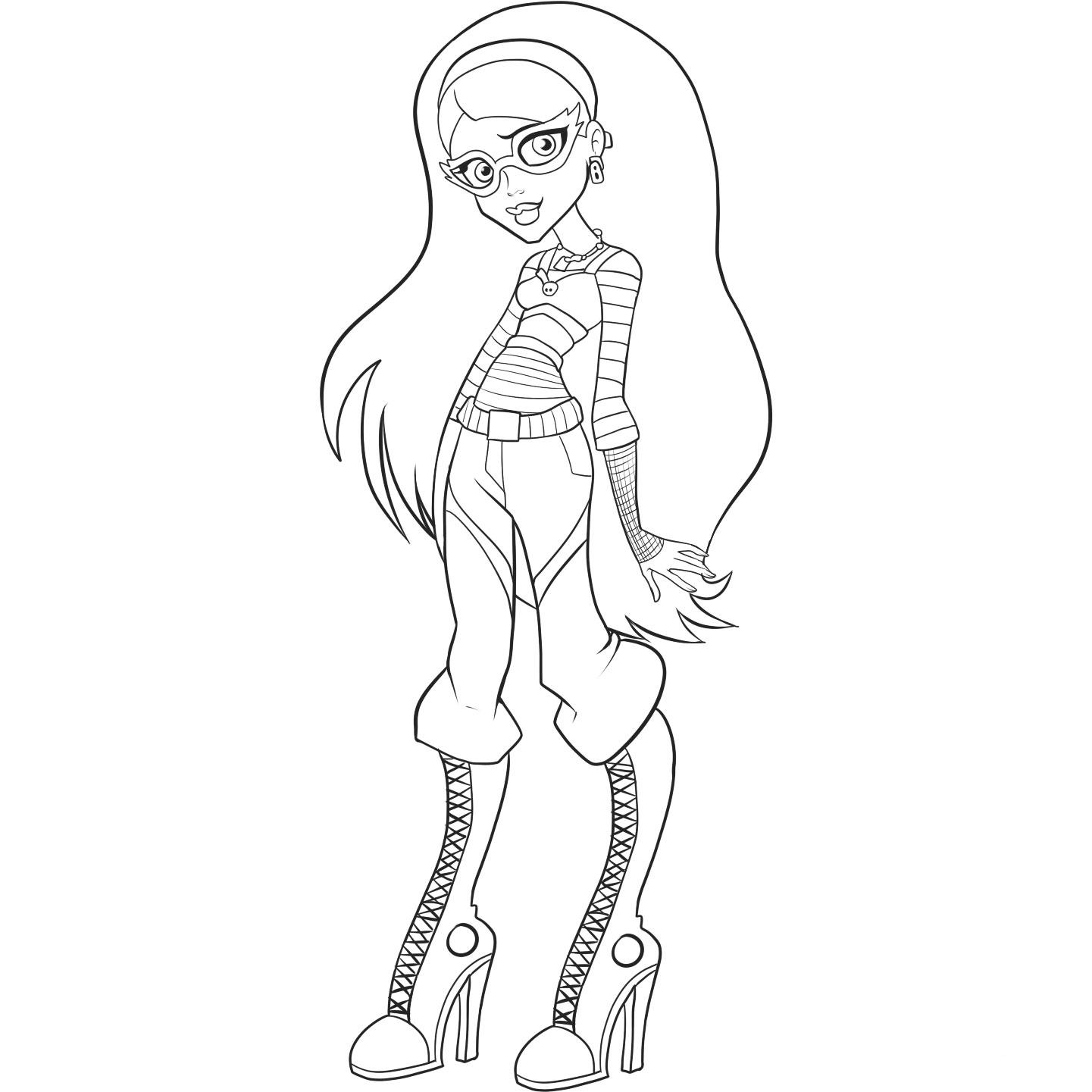 baby ghoulia coloring pages - photo #12